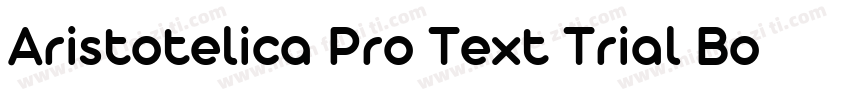 Aristotelica Pro Text Trial Bold字体转换